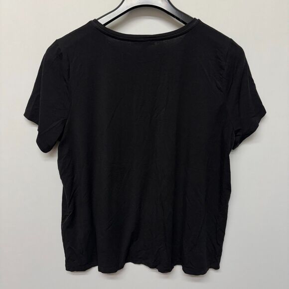Eileen Fisher Short Sleeve Tee T-Shirt Top XL X-Large Tencel Lyocell C025 -30 - Picture 10 of 14